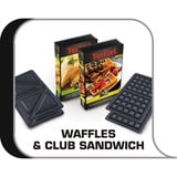 Tefal Snack Collection SW852D sandwichtoaster 700 W Sort, Rustfrit stål, Sandwich maker Sølv/Sort, Sort, Rustfrit stål, Klar, 225 x 135 mm, 700 W, Type C, 203 mm