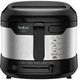 Tefal Uno FF215D Enkelt 1,8 L Enkeltstående 1600 W Frituregryde Sort, Rustfrit stål, Deep friture rustfrit stål/Sort, Frituregryde, 1,8 L, 1 kg, 1,8 L, 150 °C, 190 °C