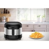 Tefal Uno FF215D Enkelt 1,8 L Enkeltstående 1600 W Frituregryde Sort, Rustfrit stål, Deep friture rustfrit stål/Sort, Frituregryde, 1,8 L, 1 kg, 1,8 L, 150 °C, 190 °C