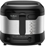 Tefal Uno FF215D frituregryde Enkelt Enkeltstående 1600 W Sort, Rustfrit stål, Deep friture rustfrit stål/Sort, Frituregryde, 1 kg, 1,8 L, 150 °C, 190 °C, 4 person(er)