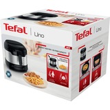 Tefal Uno FF215D frituregryde Enkelt Enkeltstående 1600 W Sort, Rustfrit stål, Deep friture rustfrit stål/Sort, Frituregryde, 1 kg, 1,8 L, 150 °C, 190 °C, 4 person(er)