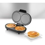 Unold 48165 pandekage- og crepes-maskine 2 pandekage(r) 1000 W Sort, Rustfrit stål, Pancakemaker børstet rustfrit stål/Sort, 2 pandekage(r), Sort, Rustfrit stål, 13,5 cm, Aluminium, Dreje, 0,75 m