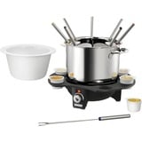Unold 48645 fonduegryde og wok 1,5 L 8 person(er) Sølv/Sort, 8 person(er), 1,5 L, Sort, Sølv, Rund, Rustfrit stål, Dreje