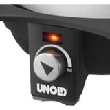 Unold 48645 fonduegryde og wok 1,5 L 8 person(er) Sølv/Sort, 8 person(er), 1,5 L, Sort, Sølv, Rund, Rustfrit stål, Dreje