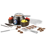 Unold 48667 0.25L fonduegryde og wok, Chokolade springvand Brown/Sølv, 0,25 L, Sort, Rund, 0,9 m, 25 °C, Aluminium