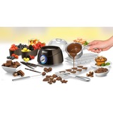 Unold 48667 0.25L fonduegryde og wok, Chokolade springvand Brown/Sølv, 0,25 L, Sort, Rund, 0,9 m, 25 °C, Aluminium