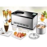 Unold 48845 ismaskine Kompressor ismaskine 2 L 180 W Sort, Rustfrit stål rustfrit stål/Sort, Kompressor ismaskine, 2 L, 1 skåle, Sort, Rustfrit stål, 60 min., LCD