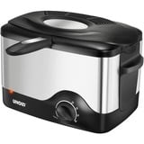 Unold 58615 frituregryde Enkelt Enkeltstående 1200 W Sort, Rustfrit stål, Deep friture Sølv, Frituregryde, 0,5 kg, 1,5 L, 190 °C, Enkelt, Sort, Rustfrit stål, Detail