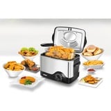 Unold 58615 frituregryde Enkelt Enkeltstående 1200 W Sort, Rustfrit stål, Deep friture Sølv, Frituregryde, 0,5 kg, 1,5 L, 190 °C, Enkelt, Sort, Rustfrit stål, Detail