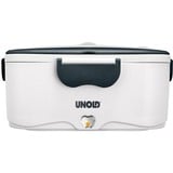 Unold 58850 elektrisk frokostboks 35 W 1,5 L Grå, Hvid Voksen, Lunch-Box Hvid/mørk grå, 1,5 L, Grå, Hvid, Voksen, Rektangulær, Plast, Rustfrit stål, Rustfrit stål