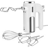 Unold 78710 røremaskine og mikser Håndmixer 450 W Krom, Hvid, Håndmikser Hvid/rustfrit stål, Håndmixer, Krom, Hvid, Slå, Ælte, Mikse, 1,15 m, Plast, Rustfrit stål, 450 W