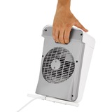 Unold 86450 varmeapparat Indendørs Grå, Hvid 2000 W Blæser med elektrisk områdevarmer, Varmeblæser Hvid/grå, Blæser med elektrisk områdevarmer, 70°, 2 t, 1,3 m, IP21, Indendørs