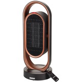 Unold 86535 varmeapparat Indendørs Sort, Brun 1800 W Blæser med elektrisk områdevarmer, Varmeblæser Sort/kobber, Blæser med elektrisk områdevarmer, Keramisk, 80°, 8 t, Indendørs, Gulv