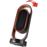 Unold 86535 varmeapparat Indendørs Sort, Brun 1800 W Blæser med elektrisk områdevarmer, Varmeblæser Sort/kobber, Blæser med elektrisk områdevarmer, Keramisk, 80°, 8 t, Indendørs, Gulv