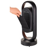 Unold 86535 varmeapparat Indendørs Sort, Brun 1800 W Blæser med elektrisk områdevarmer, Varmeblæser Sort/kobber, Blæser med elektrisk områdevarmer, Keramisk, 80°, 8 t, Indendørs, Gulv