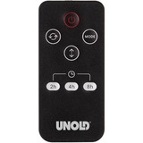 Unold 86535 varmeapparat Indendørs Sort, Brun 1800 W Blæser med elektrisk områdevarmer, Varmeblæser Sort/kobber, Blæser med elektrisk områdevarmer, Keramisk, 80°, 8 t, Indendørs, Gulv