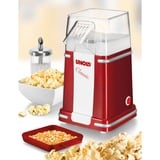Unold Classic popcornmaskine Rød, Sølv, Hvid 900 W, Popcorn maskine Rød/Hvid, Rød, Sølv, Hvid, 100 g, Plast, Knapper, 0,85 m, CE;REACH;LFBG;ROHS
