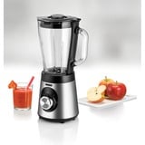 Unold Edel 1,5 L Bordplade blender 500 W Sort, Rustfrit stål, Transparent, Stander rørmaskine rustfrit stål/Sort, Bordplade blender, 1,5 L, Impulsfunktion, Knusning af is, 0,9 m, 500 W