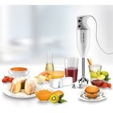 Unold M 122 S 0,6 L Nedsænkning blender 140 W Hvid, Stavblender Hvid/Lys grå, Nedsænkning blender, 0,6 L, 1,6 m, 140 W, Hvid