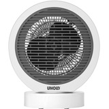Unold Rondo Indendørs Grå, Hvid 2000 W Blæser med elektrisk områdevarmer, Varmeblæser Hvid/grå, Blæser med elektrisk områdevarmer, Indendørs, Gulv, Bord, Grå, Hvid, Plast, 2000 W