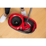 Vileda Easy Wring and Clean Turbo Mop & Bucket Set, Gulvvasker Sort/Rød