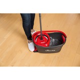 Vileda Easy Wring and Clean Turbo Mop & Bucket Set, Gulvvasker Sort/Rød