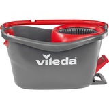 Vileda Easy Wring and Clean Turbo Mop & Bucket Set, Gulvvasker Sort/Rød