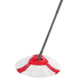 Vileda Easy Wring and Clean Turbo Mop & Bucket Set, Gulvvasker Sort/Rød