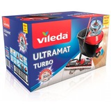 Vileda Mopp Easywring UltraMat Turbo, Gulvvasker Sort/Rød