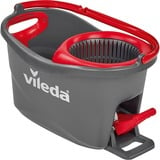 Vileda mop en steel Supermocio 3Action rengøringsmoppe Uld Rød, Hvid, Gulvvasker Sort/Rød, Laminat, Fliser, Træ, Uld, Rød, Hvid