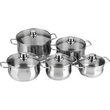 WMF 0730086040 grydesæt rustfrit stål, Rustfrit stål, Rustfrit stål, Rustfrit stål, Rustfrit stål, Glas, 250 °C