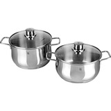 WMF 0730086040 grydesæt rustfrit stål, Rustfrit stål, Rustfrit stål, Rustfrit stål, Rustfrit stål, Glas, 250 °C