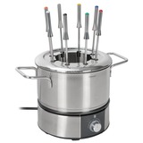 WMF Lono 04.1513.0011 fonduegryde og wok 1,5 L 8 person(er) rustfrit stål/Sort, 8 person(er), 1,5 L, Sort, Krom, Rund, Klar, 1400 W