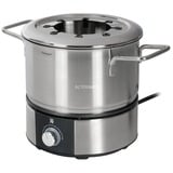 WMF Lono 04.1513.0011 fonduegryde og wok 1,5 L 8 person(er) rustfrit stål/Sort, 8 person(er), 1,5 L, Sort, Krom, Rund, Klar, 1400 W