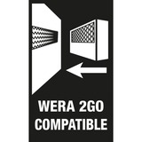 Wera 2go 2 Sort, Grøn, Taske Sort, Sort, Grøn, Vandtæt, 330 mm, 115 mm, 335 mm