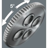 Wera 8100 SA 6 Zyklop Speed-skraldesæt, 1/4"-tilslutning, metrisk , Værktøjssæt Topnøglesæt, Sort, Krom, Grøn, CE, Skraldehåndtag, 1 stk, 1/4"