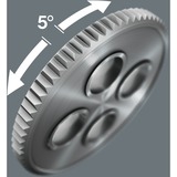 Wera 8100 SA 6 Zyklop Speed-skraldesæt, 1/4"-tilslutning, metrisk , Værktøjssæt Topnøglesæt, Sort, Krom, Grøn, CE, Skraldehåndtag, 1 stk, 1/4"