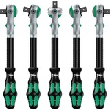 Wera 8100 SC 6 Zyklop Speed-skraldesæt, 1/2"-tilslutning, metrisk, Værktøjssæt Sort/Grøn, Topnøglesæt, Sort, Krom, Grøn, CE, Skraldehåndtag, 1 stk, 10,11,12,13,14,15,16,17,18,19 mm