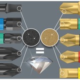 Wera Bit-Check 30 Diamond 1, Bit sæt 30 stk, Phillips, Stjerneskruetrækker, Torx, PH 1,PH 2,PH 3, PZ 1,PZ 2,PZ 3, T10,T15,T20,T25,T30,T40, 25,4 / 4 mm (1 / 4")