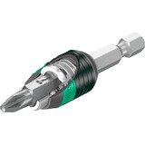 Wera Bit-Safe 61 Universal 1 Topnøglesæt, Bit sæt Sort/Grøn, Topnøglesæt, 1/4", Metric, 61 hoved(er), PH1,PH2,PH3,PZ1,PZ2,PZ3, 2,5 cm