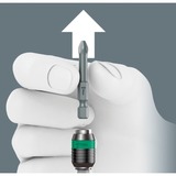 Wera Bit-Safe 61 Universal 1 Topnøglesæt, Bit sæt Sort/Grøn, Topnøglesæt, 1/4", Metric, 61 hoved(er), PH1,PH2,PH3,PZ1,PZ2,PZ3, 2,5 cm