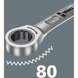 Wera Joker gaffelnøgle og ringskralde 10,13,17,19 mm, Rustfrit stål, Stål, Mat, Tyskland, 6 stk