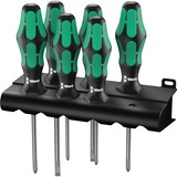 Wera Skruetrækkersæt Kraftform Plus Lasertip + rack 335/350/355/6 med Lasertip klinger + rack