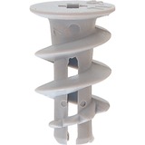 fischer 052390 skrueanker og vægudtag 50 stk 2,2 cm, Dyvel Lys grå, Stjerneskruetrækker, PZ2, 2,2 cm, 4,5 mm, 1,3 cm, 50 stk