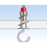 fischer DUOBLADE 40 stk Skrue og vægstiksæt 4,4 cm, Dyvel Lys grå/Rød, Skrue og vægstiksæt, Beton, Plast, Grå, Stjerneskruetrækker, PZ2