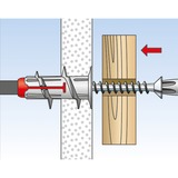 fischer DUOBLADE S 20 stk Udvidelsesanker, Dyvel Lys grå/Rød, Udvidelsesanker, Beton, Grå, 4,4 cm, 5 cm, 20 stk