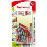 fischer DUOPOWER 6x30 RB K, Dyvel Lys grå/Rød