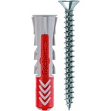 fischer DUOPOWER 8x40 S LD, Dyvel Lys grå/Rød