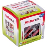 fischer DUOPOWER 8x65 S PH LD, Dyvel Lys grå/Rød
