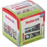 fischer Dübel DUOPOWER 10x50 S LD, Dyvel Lys grå/Rød